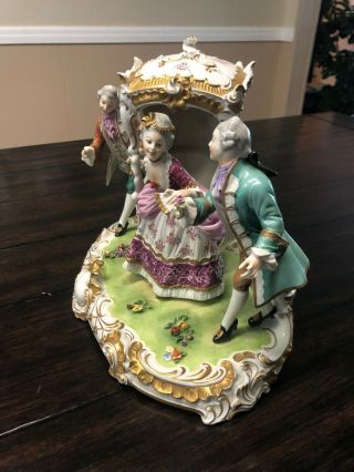 United Weiss Bach Courting Scene Porcelain German Democratic Republic 2