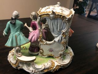 United Weiss Bach Courting Scene Porcelain German Democratic Republic 3
