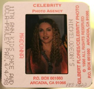 Madonna - Press Photo Slide Negative 18 - Kids Choice Awards - 1998