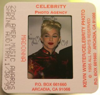 Madonna - Press Photo Slide Negative 12 - American Music Awards 1995