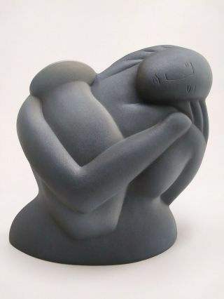 Donna Polseno Sculpture Figure Face Vase Ceramic Pottery Modern Art Deco Style