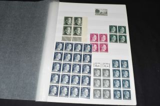 Germany Third Reich Hitler Heads Mnh Stockpages,  99p Start