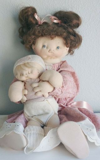 Jan Shackelford Originals 1993 Signed Doll With Baby