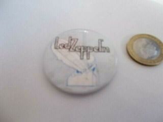 Led Zeppelin Vintage Pin Badge Air Ship Logo