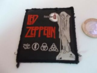 Led Zeppelin Vintage Cloth Badge Knebworth Hermit Logo