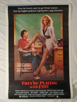 Sybil Danning Video Movie Poster Sexy Stocking Legs High Heels 27 X 40