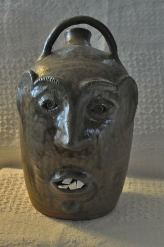 Ugly Face Jug North Carolina Pottery By Folk Potter R.  Armfield