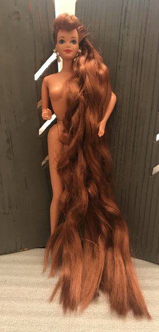 Jewel Hair Mermaid Midge Doll With Earrings And Ring