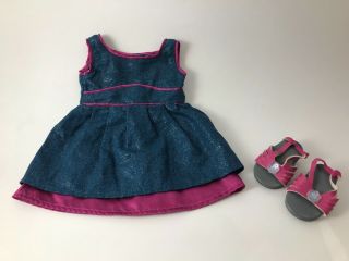American Girl Mckenna Fancy Dress Outfit With Shoes - Retired