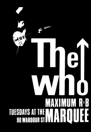 The Who,  Maximum R&b At The Marquee.  Mini Poster.  60 