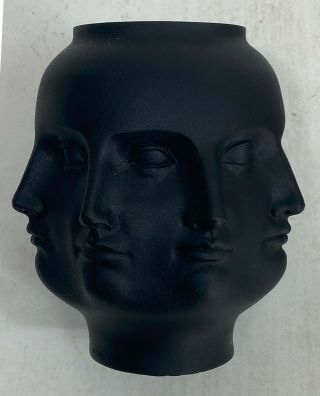 Tms 2005 Black Perpetual Face Vase Jonathan Adler Fornasetti Dora Maar Vitruvian