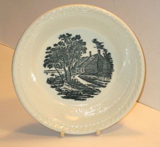 Royal China Currier And Ives Blue Candy Bowl " F " Series