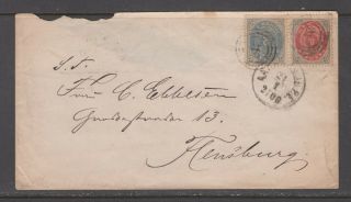 Denmark 187x.  Cover To Germany.  Lapidar And Nummeral Canc.  " 217 ".