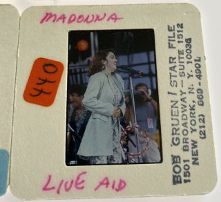 Madonna Live Aid Concert Music Celebrity 35mm Transparency Slide