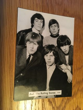 Great 1960s Brel “the Rolling Stones” Postcard.  Unposted Real Photo Example.