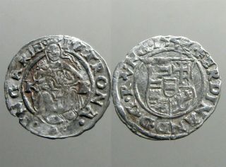 Ferdinand I Hungary Ar Denar_dated 1552 Ad_madonna/child_1st Dated Coins