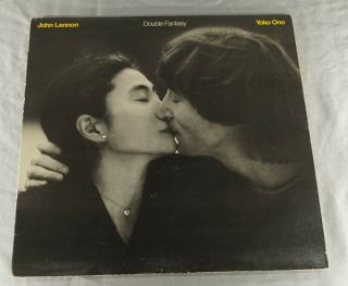 Vintage John Lennon Yoko Ono Double Fantasy 33 1/3 Rpm Record Album