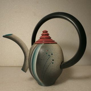 Paul Uhl Fine Art Studio Pottery Modern Signed Tea Pot