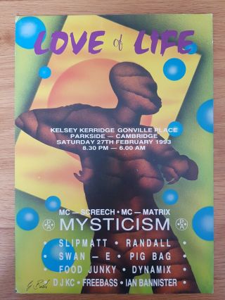 Love Of Life 27th Feb 1993 Gonville Palace Cambridge Early 90 
