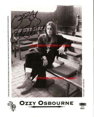 Ozzy Osbourne Autographed Signed 8x10 Photo Black Sabbath - Reprint