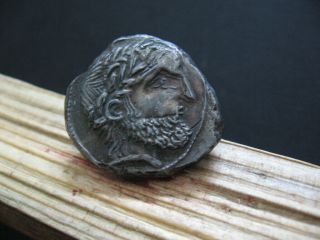 Zeus Horseman Danube Region Ancient East Celtic Silver Tetradrachma 5 - 3 Ct Bc