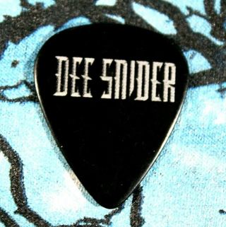 Twisted Sister // Dee Snider Concert Tour Guitar Pick // Black/silver