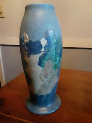 Peters And Reed 10 " Landsun Vase With Colors And Artistry