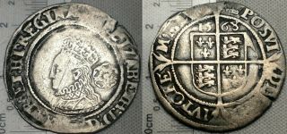 England Elizabeth I 1568 Sixpence Hammered Silver Medieval Coin Coronet