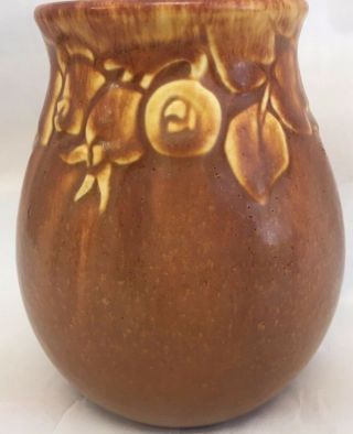 Vintage Rookwood Pottery Vase 2122 4 3/8 " Brown Yellow