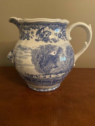 Spode Blue Room Pitcher - Very Large,  Rare Numbered Edition
