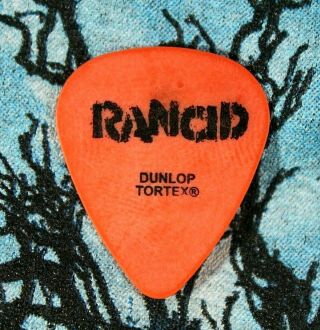 Rancid // Tim Armstrong 2003 Indestructible Tour Guitar Pick // Orange/black