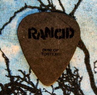 Rancid // Tim Armstrong 2003 Indestructible Tour Guitar Pick // Black On Black