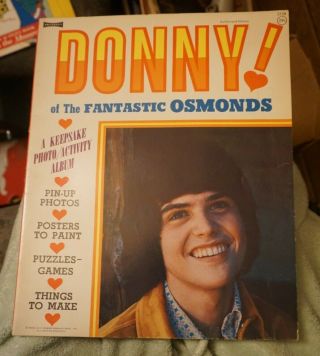 Donny Of The Fantastic Osmonds A Keepsake Photo Activity Book