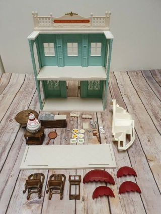 Sylvanian Families Town Series Delicious Restaurant Calico Critters Displayed On