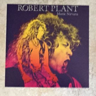 Robert Plant Led Zeppelin 1990 Manic Nirvana Promo Poster Flat