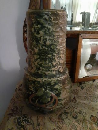 Roseville Pottery Arts & Crafts Huge 14 " Imperial 1 Tall Vase 1920s Flawless