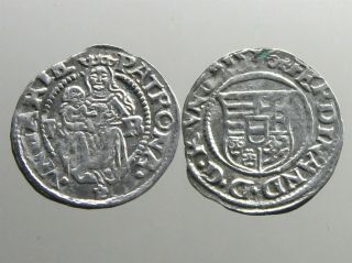 Ferdinand I Hungary Ar Denar_dated 1536 Ad_madonna/child_1st Dated Coins