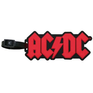 Ac/dc Logo Luggage / Bag Tag - Deluxe 3d Acdc - Ac Dc Rock & Roll Collectible