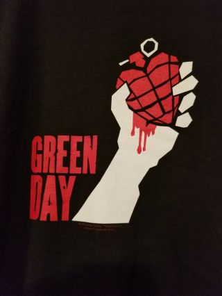 2005 Green Day American Idiot Concert Tour Tshirt Xl Black