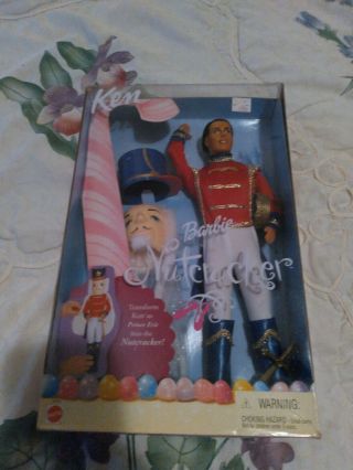 2001 Mattel Barbie In The Nutcracker Ken As Prince Eric Doll Nrfb