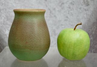 Rookwood Pottery Production Vase 63,  Green/Rose,  1912 3