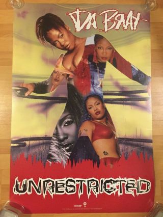 Da Brat Unrestricted Promo 24 " X 36 " 2 - Sided Poster Sexy Diva So So Def Lil Kim