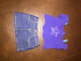 American Girl Doll MIA ' S 2in1 SKATE OUTFIT Hockey Clothes,  EUC 3
