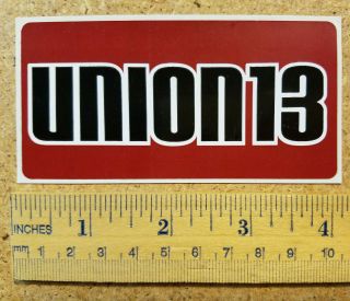 Union 13 Band Sticker (cb) Punk - O - Rama 4 1999 Epitaph