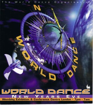 World Dance Rave Flyer Flyers 31/12/96 A6 Wembley London