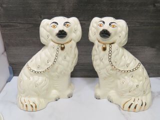 Pair Beswick England Staffordshire Spaniel Dog Figurines 9.  75 " 1378 - 3