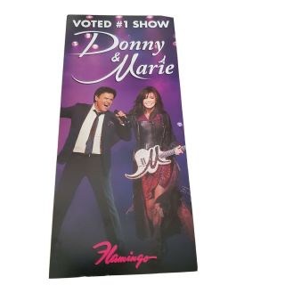 Donny And Marie Osmond Las Vegas Flamingo Show Flyer
