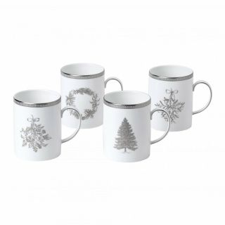 Wedgwood Winter White Mug Set Of 4