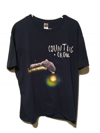 Men’s Counting Crows Blue Underwater Sunshine Tour T - Shirt Size Xl (pre - Owned)