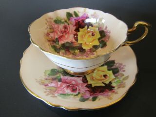 Reserved For Qutr Vintage Double Warrant Paragon Teacup And Saucer